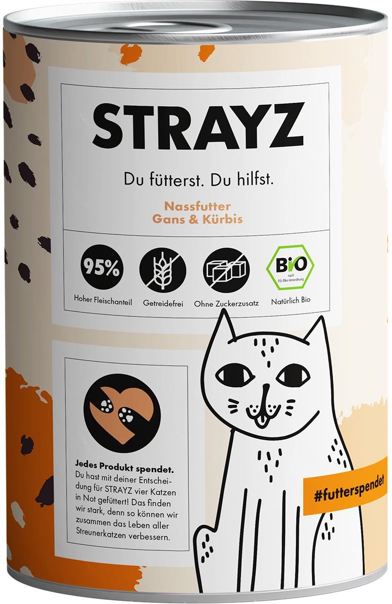 STRAYZ Bio Gans & Kürbis 6x400g