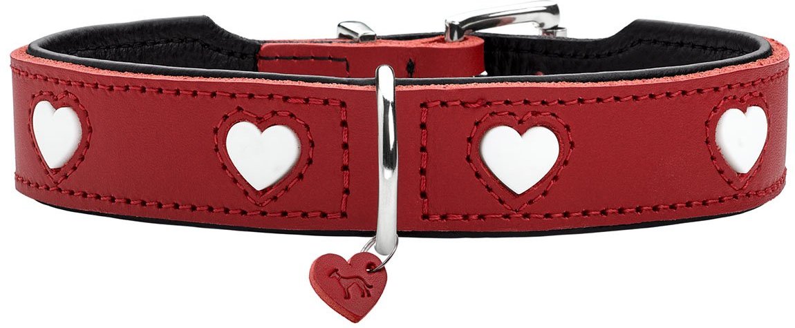 Hunter Halsband Love rot/schwarz 60/M-L
