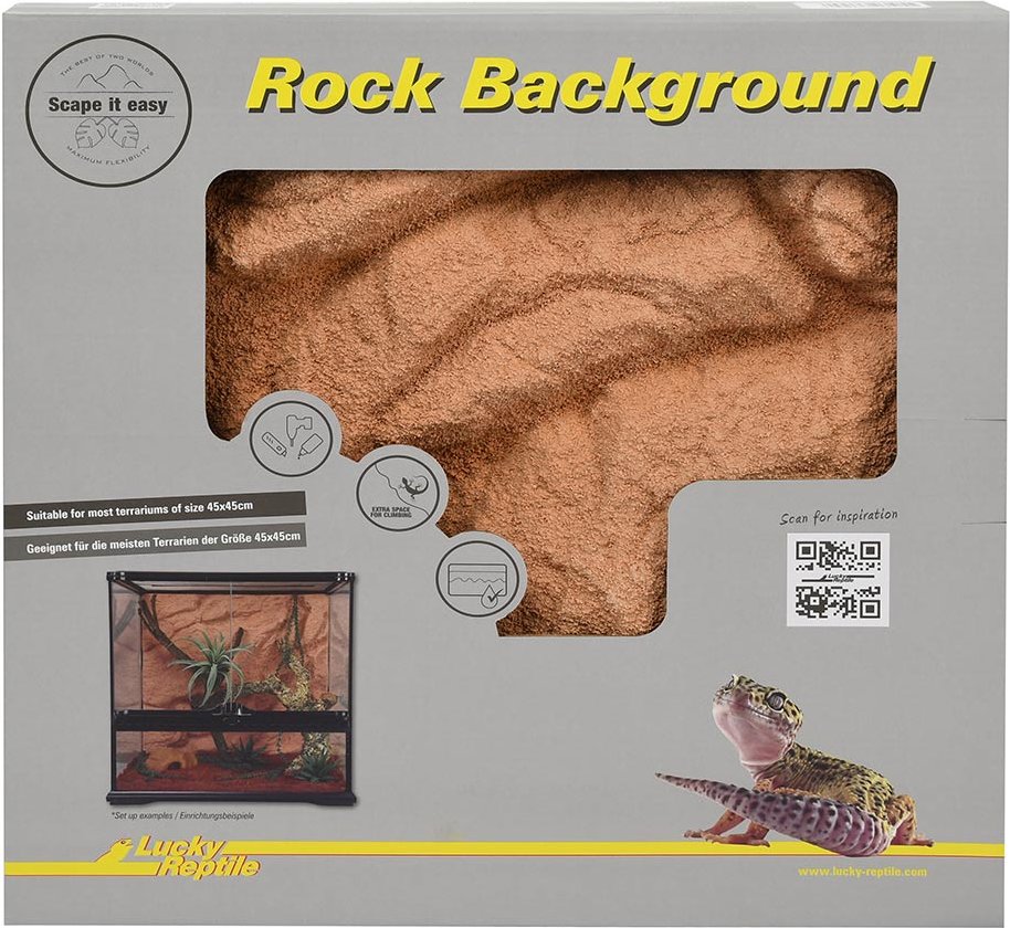Lucky Reptile Rückwand Rock Background Outback Red 43x43 cm