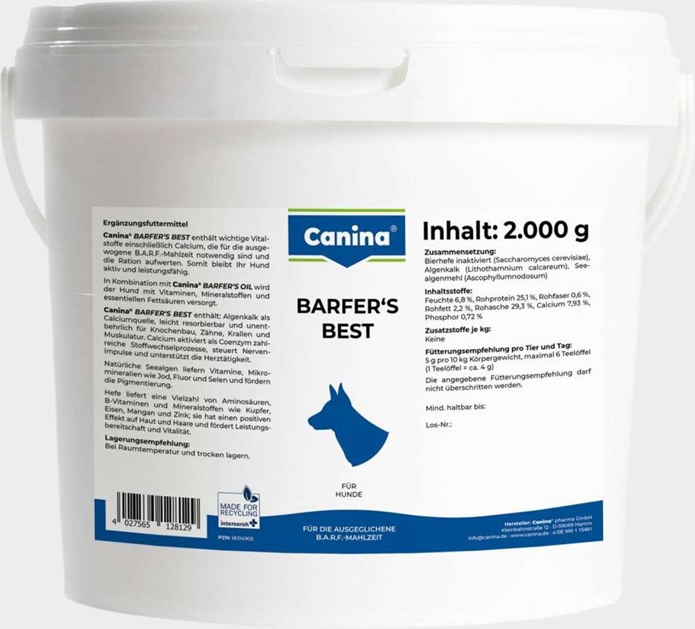 Canina Pharma Barfer's Best Pulver 2kg