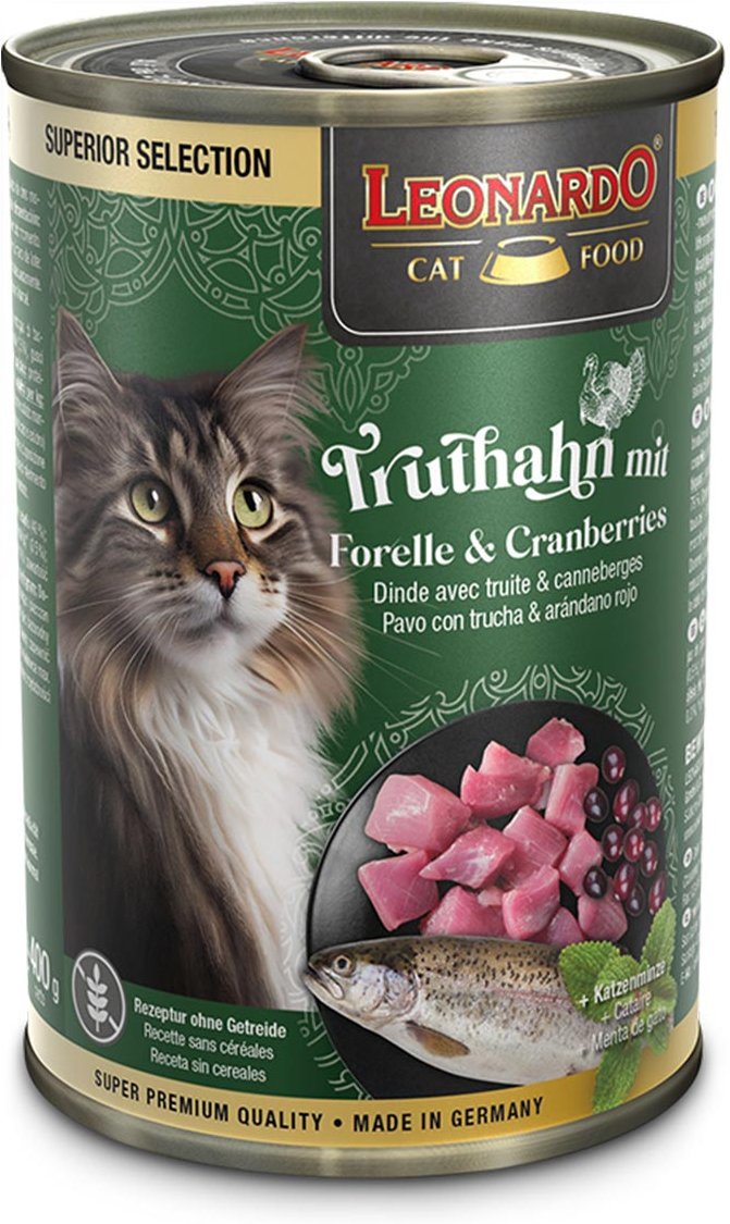 Leonardo Truthahn mit Forelle & Cranberries 6x400g