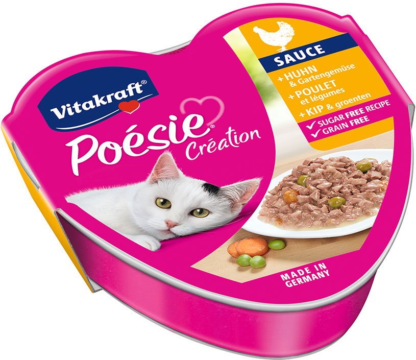 Vitakraft Poésie Création mit Huhn & Gartengemüse 15x85g