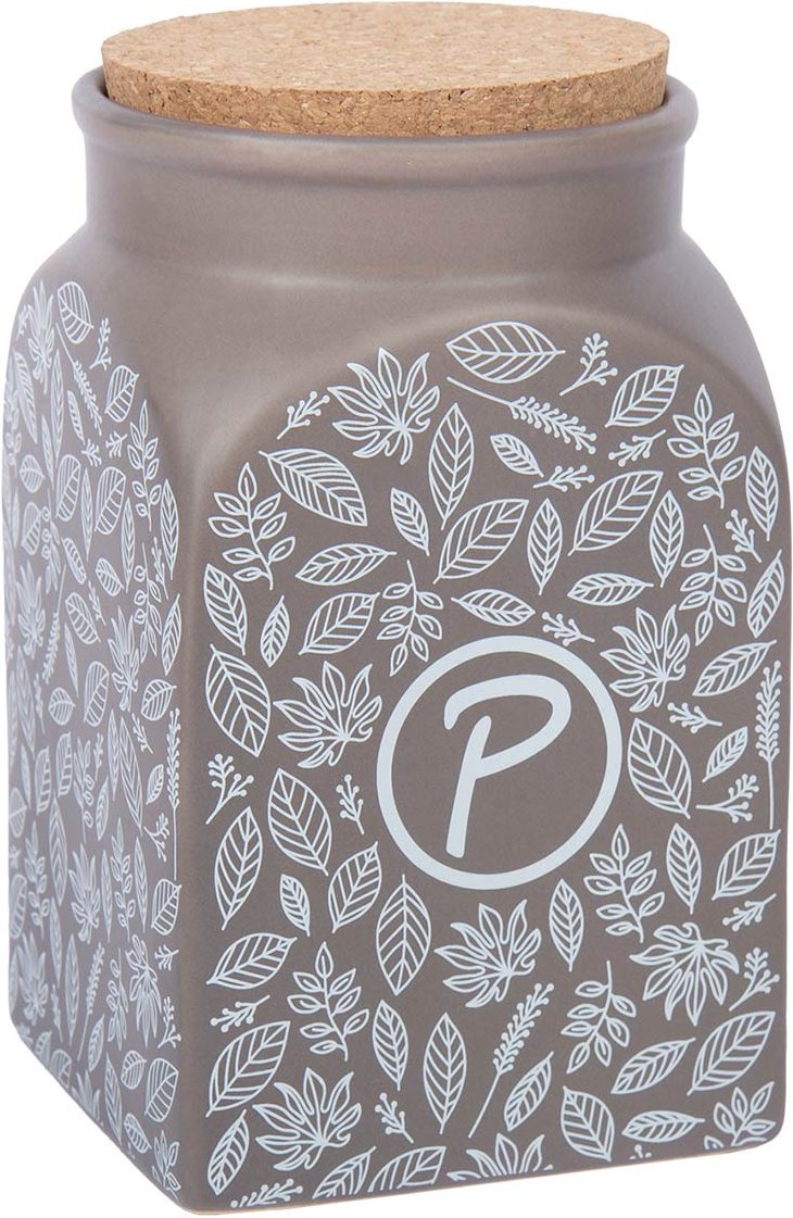 Petlando Futter- und Snackdose Leaf taupe 1,35 l