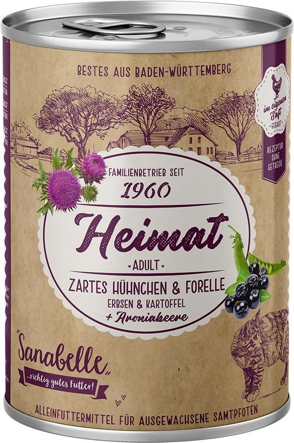 Sanabelle Heimat zartes Hühnchen & Forelle 12x400g