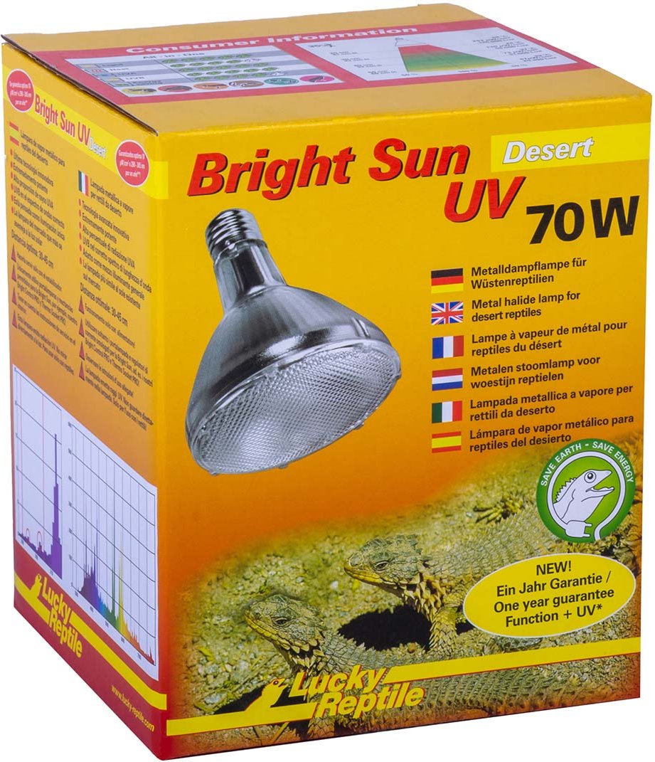 Lucky Reptile Metalldampflampe Bright Sun UV Desert 70