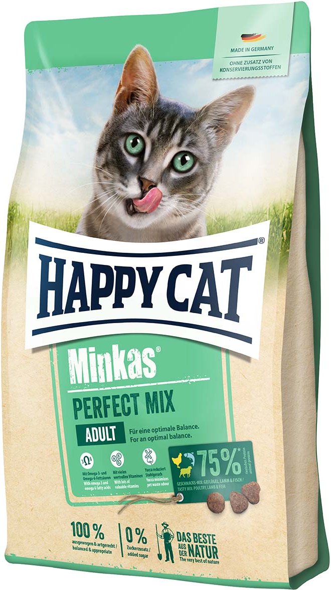 Happy Cat Minkas Perfect Mix Geflügel, Fisch & Lamm 2x10 kg