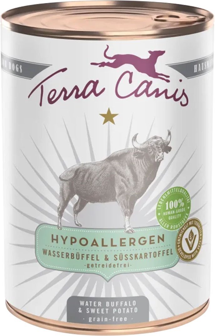 Terra Canis HYPOALLERGEN – Wasserbüffel mit Süßkartoffel 6x400g