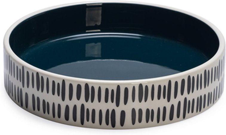 Beeztees Keramik Napf Jade schwarz/weiß 350ml