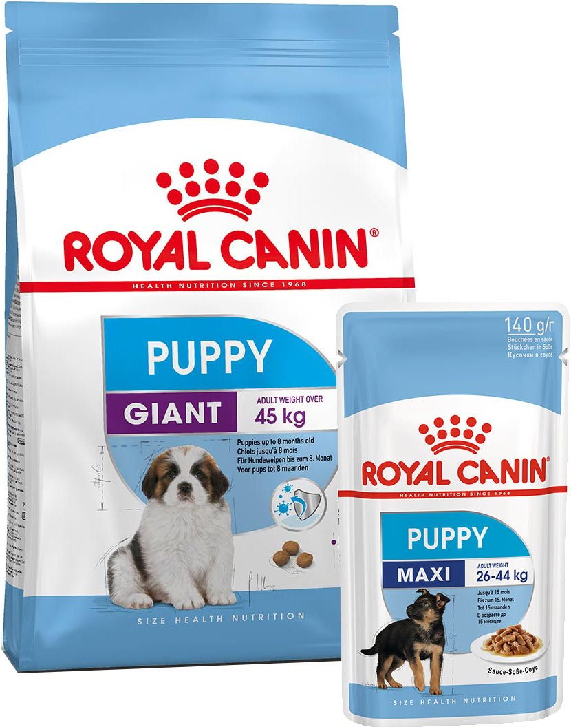 Thumbnail - ROYAL CANIN Giant Puppy 3,5kg + Maxi Puppy in Soße 10x140g