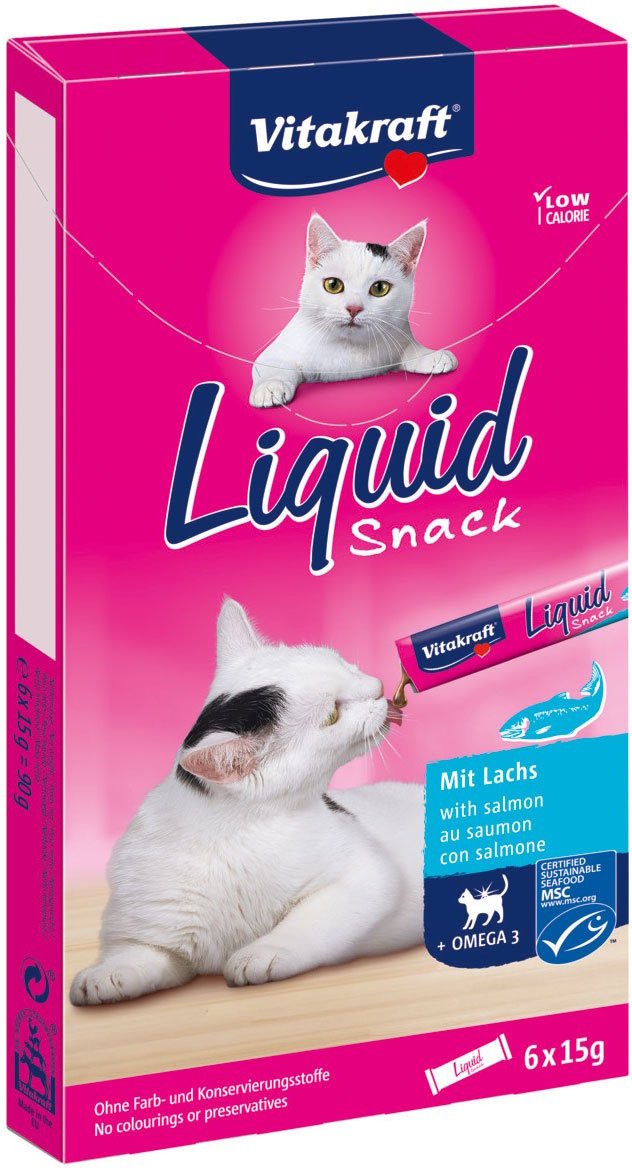 Vitakraft Cat liquid Snack Lachs 3x6 Stk