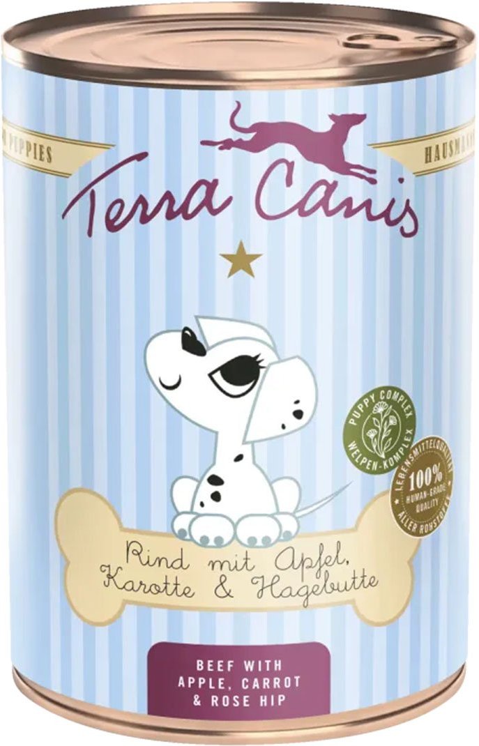 Thumbnail - Terra Canis WELPE Rind, Apfel, Karotte und Hagebutte 12x400g