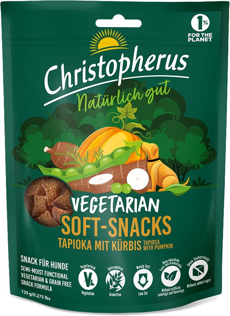 Christopherus Vegetarian - Soft Snack - Tapioka mit Kürbis 125g
