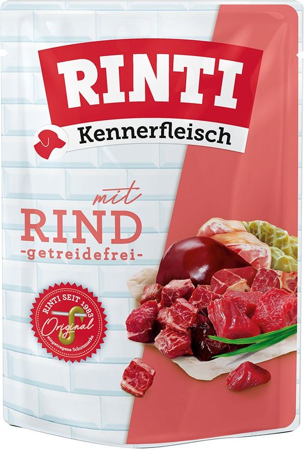 Rinti Kennerfleisch mit Rind Pouch 10x400g