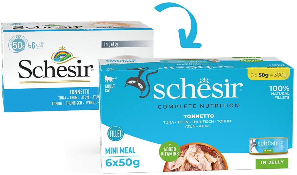 Schesir Cat Complete Thunfisch in Jelly 6x50 g