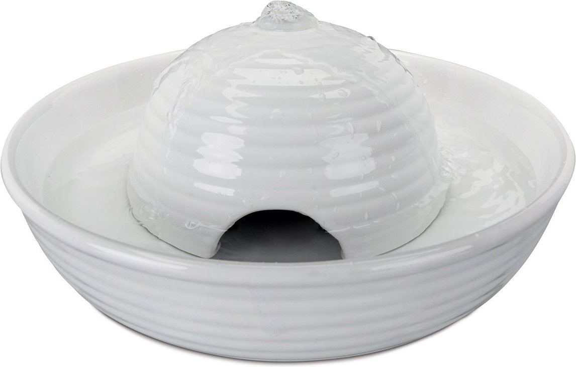 Trixie Trinkbrunnen Keramik, Vital Flow Mini, 0,8L - weiß