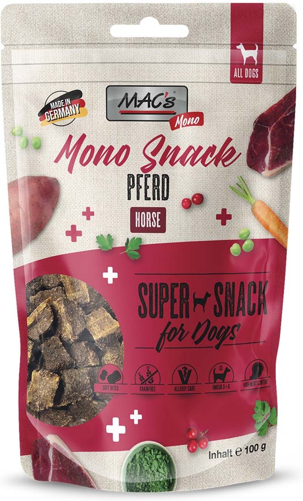 MAC's Dog Mono Snack Pferd 3x100g