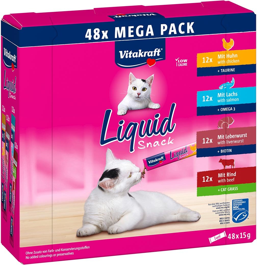 Vitakraft Liquid Snack Mega Pack 48 Stk.