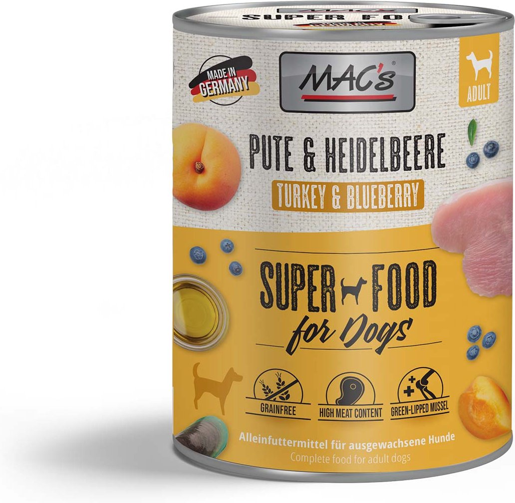 MAC's Dog Pute und Heidelbeeren 6x800g