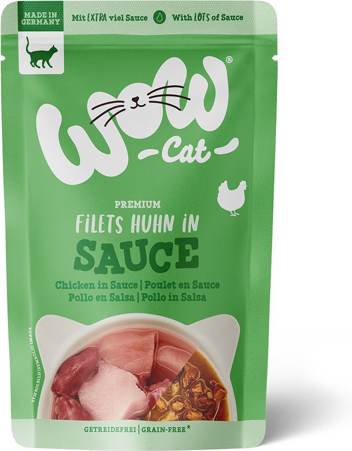 WOW CAT Huhn in Sauce 8x85g