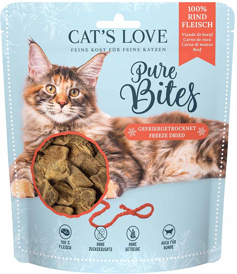 Cat's Love Pure Bites Rindfleisch 40g