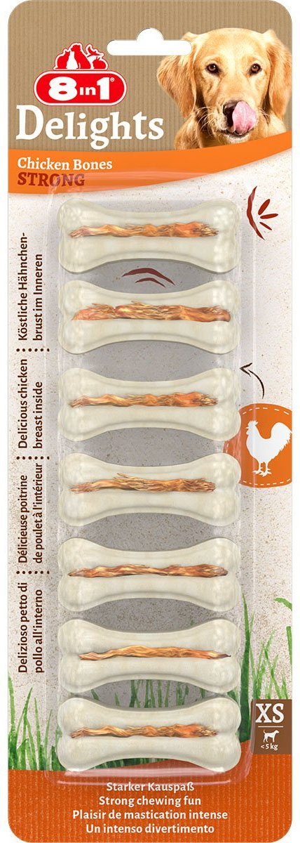 8in1 Delights Kauknochen Strong XS