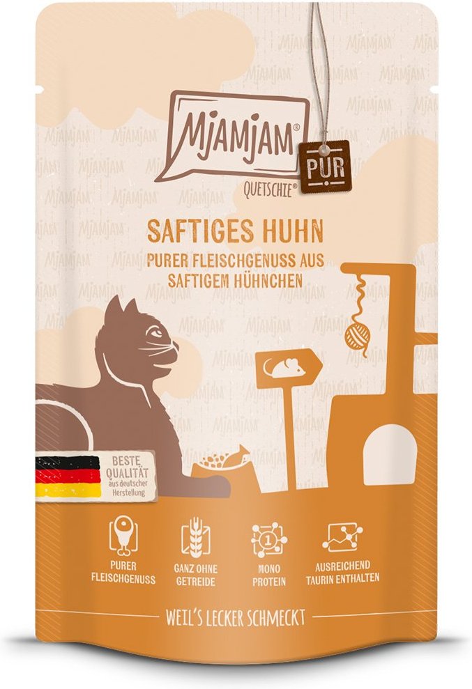 MjAMjAM Quetschie purer Fleischgenuss saftiges Hühnchen pur 48x125g