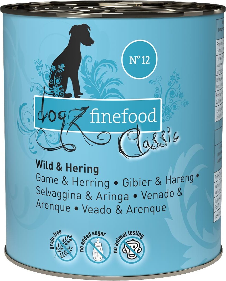 dogz finefood No. 12 Wild & Hering 12x800g