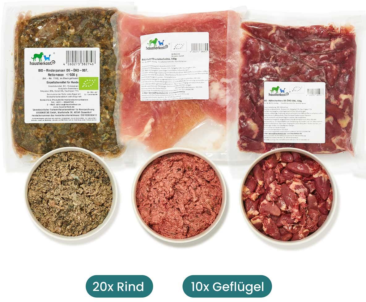 Haustierkost Paket Hund BIO 15 kg