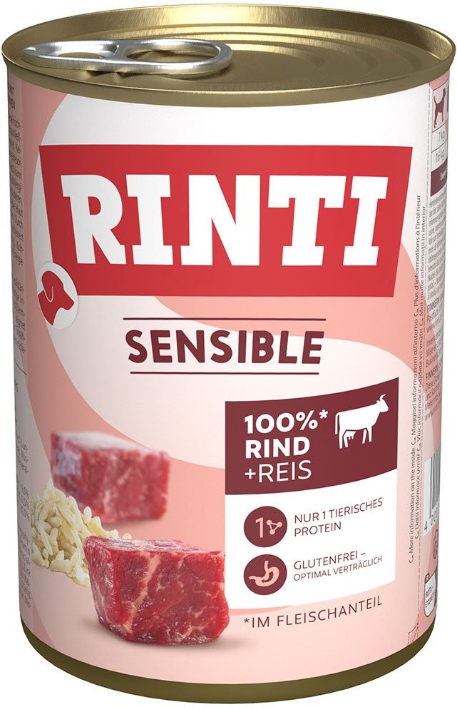 Rinti Sensible Rind & Reis 12x400g