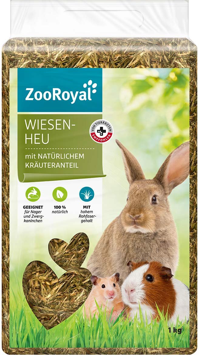 ZooRoyal Wiesenheu mit natürlichem Kräuteranteil 6x1kg