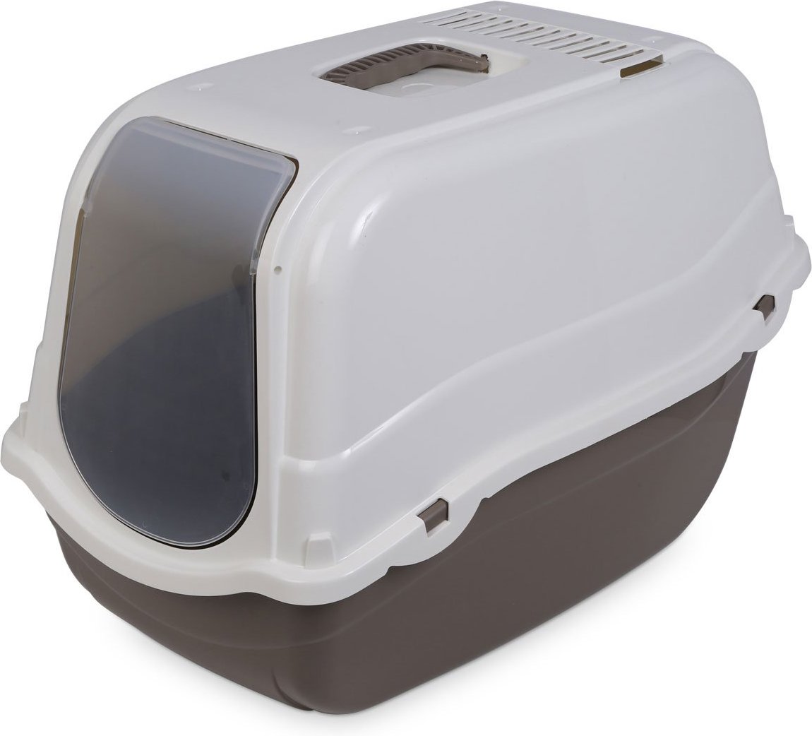 Kerbl Minka Katzentoilette mit Deckel taupe/creme