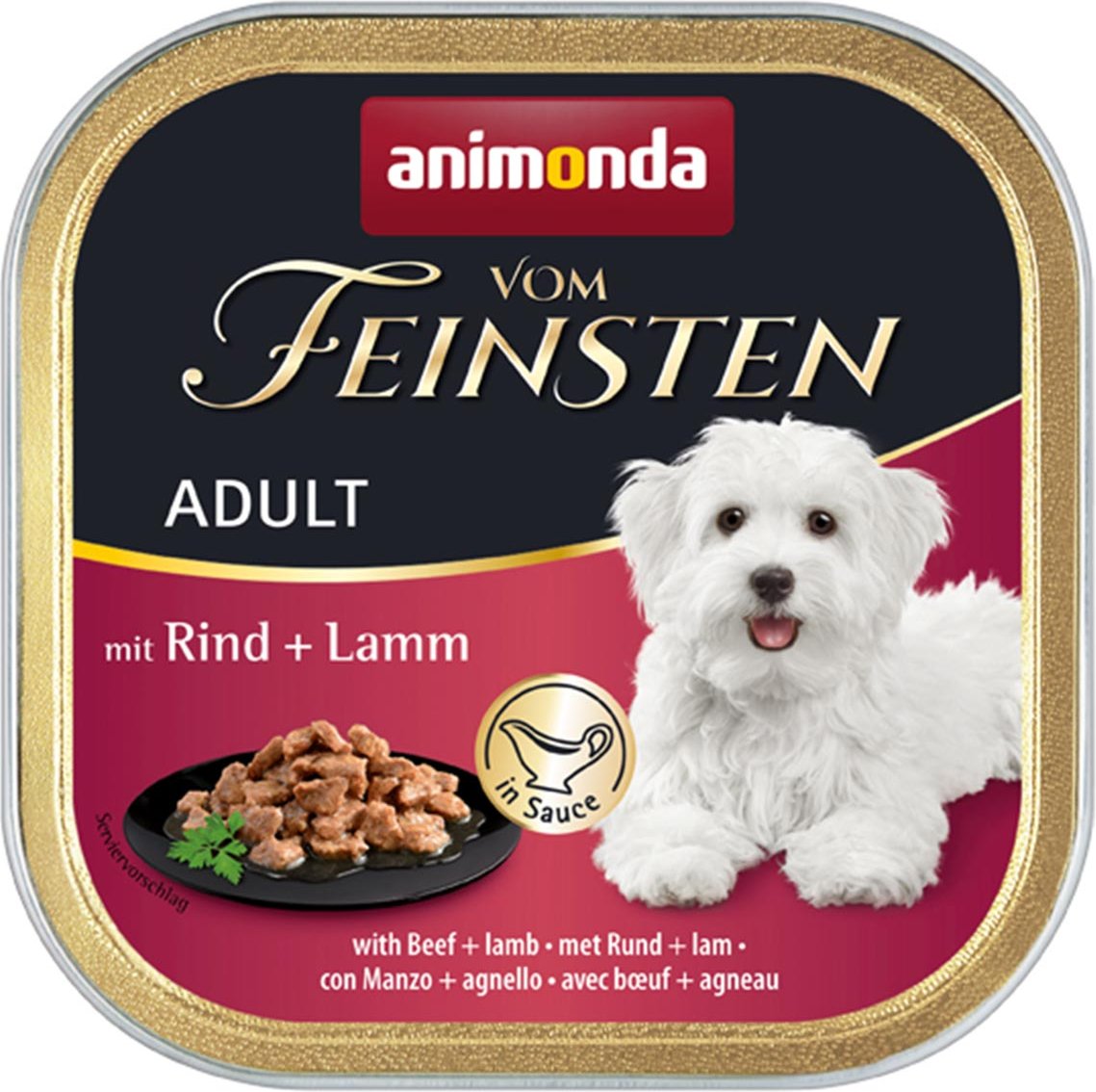 animonda vom Feinsten Adult Rind & Lamm in Sauce 22x150g