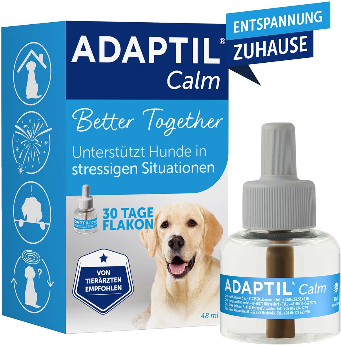 Adaptil Verdampfer 1 Monats-Nachfüllflakon 48ml