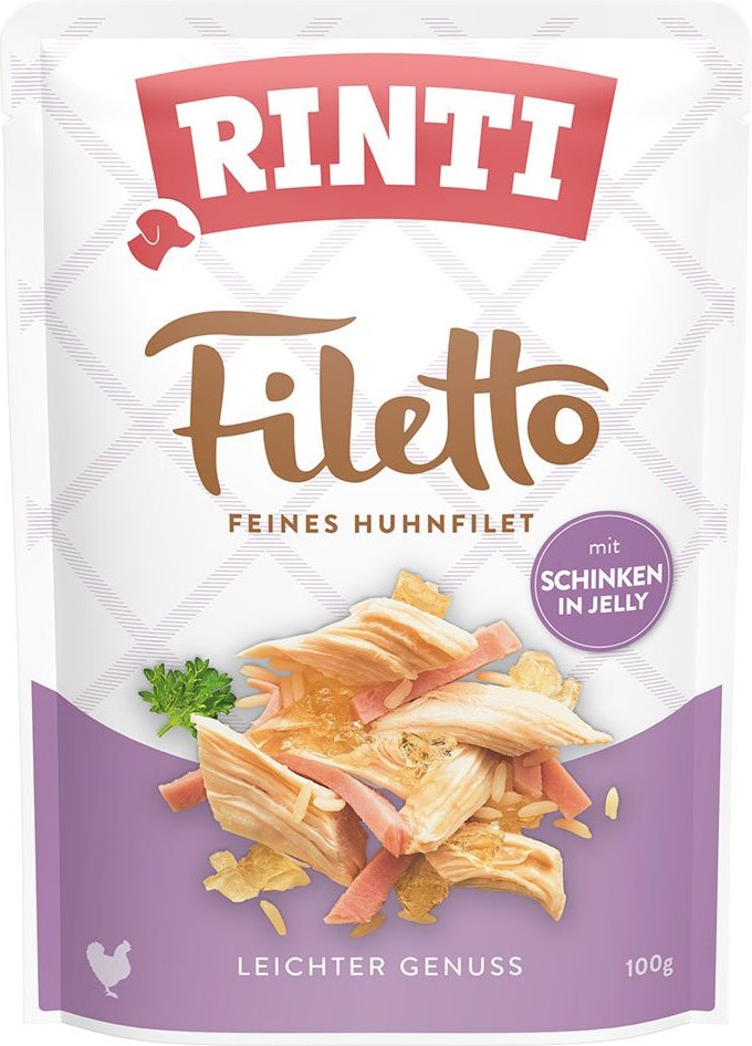 Rinti Filetto Huhn & Schinken in Jelly 24x100g