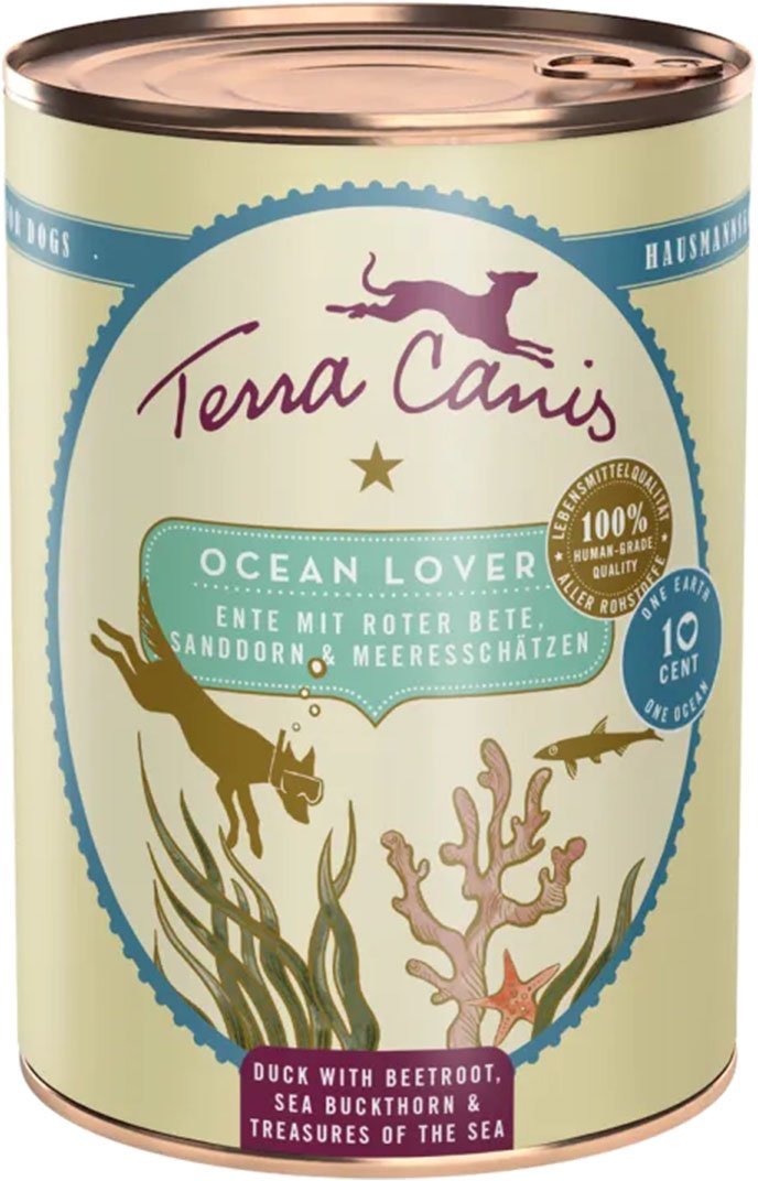 Terra Canis Ocean Lover – Ente mit Roter Bete, Sanddorn und Meeresschätzen 12x400g