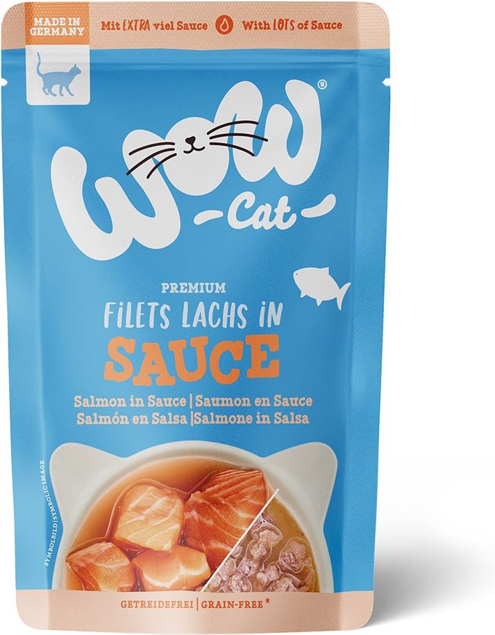 Thumbnail - WOW CAT Lachs in Sauce 8x85g