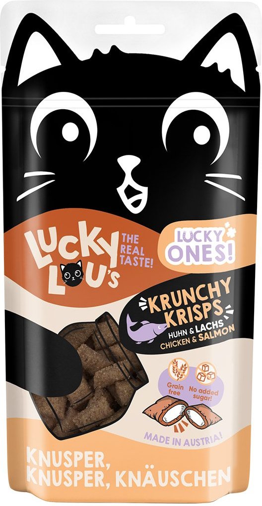 Lucky Lou Lucky Ones Krunchy Krisps Huhn & Lachs 60g