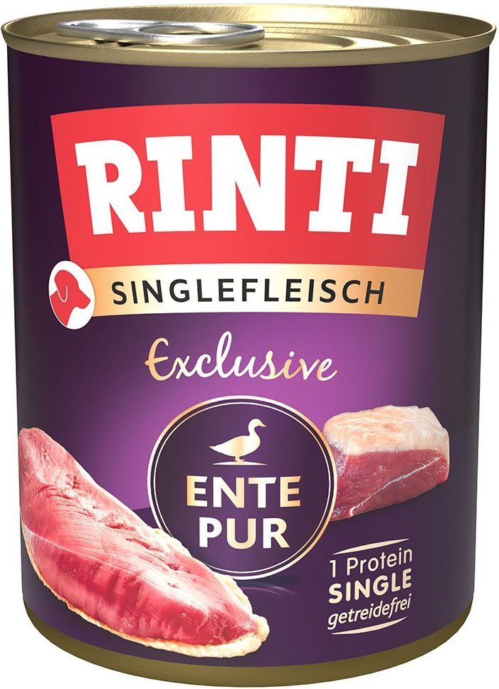 RINTI Singlefleisch Exclusive Ente Pur 6x800g
