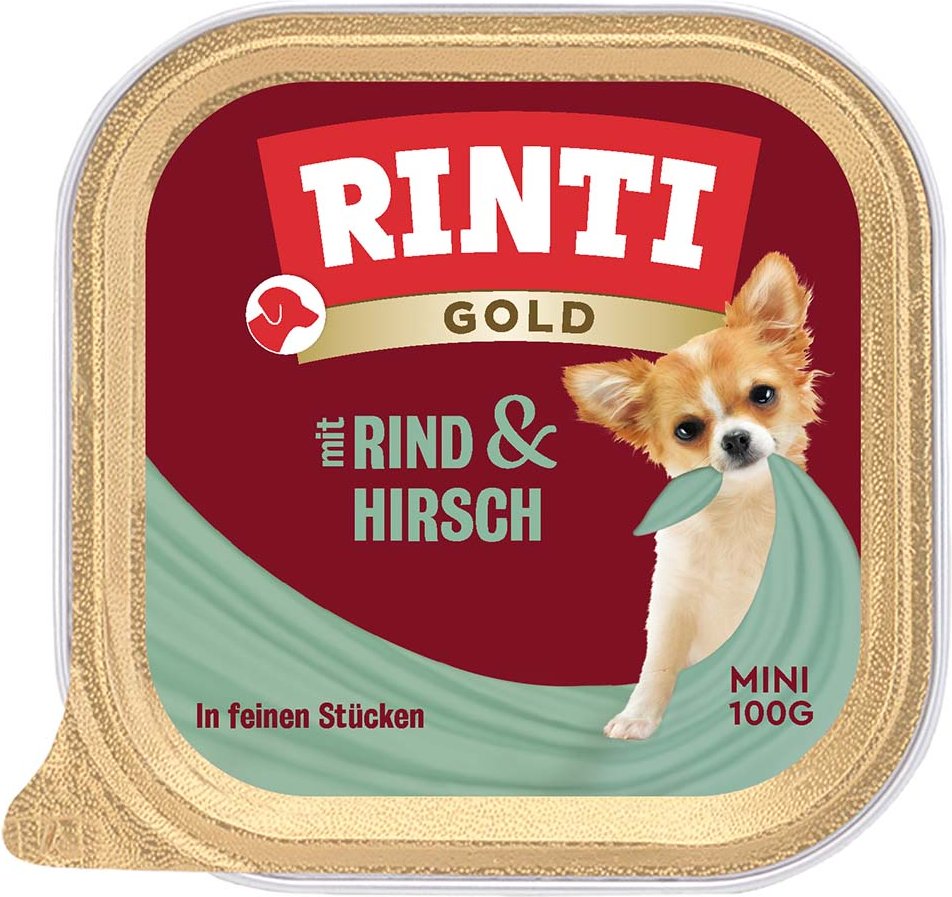 Rinti Gold Mini feine Stückchen von Hirsch & Rind 48x100g