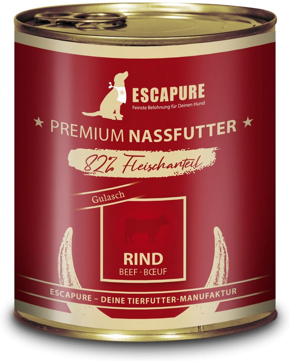 Escapure Rinder Gulasch Dose Menü 6x800g