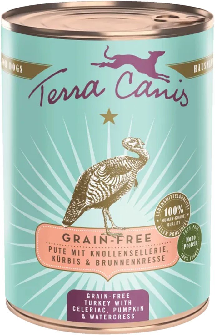Terra Canis getreidefrei Pute mit Sellerie, Kürbis und Brunnenkresse 6x400g