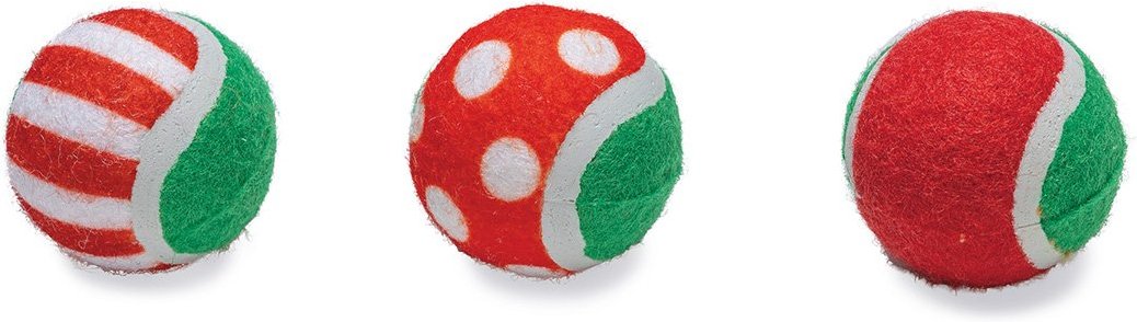 Beeztees Weihnachtstennisbälle 3 Stück