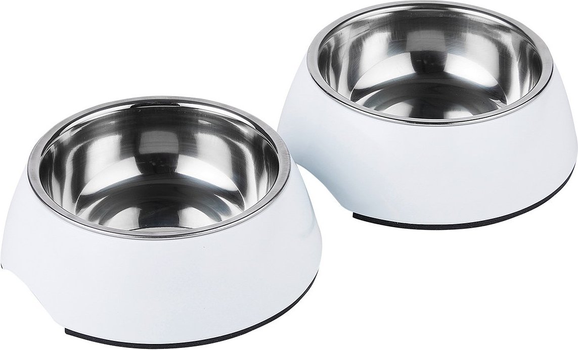 ZooRoyal Melamin-Napf S 160ml 2er Set weiß 160ml