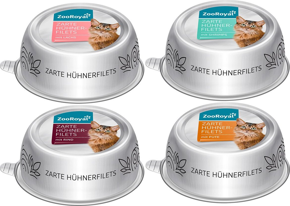 ZooRoyal Zarte Hühnerfilets Mixpaket 48x85g