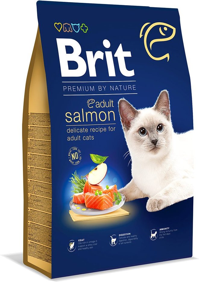 Brit Premium by Nature Cat Adult Salmon 8 kg