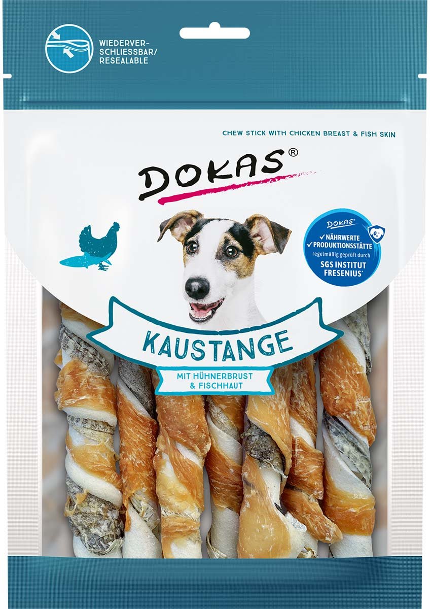 Dokas Kaustange mit Hühnerbrust & Fischhaut 170 g