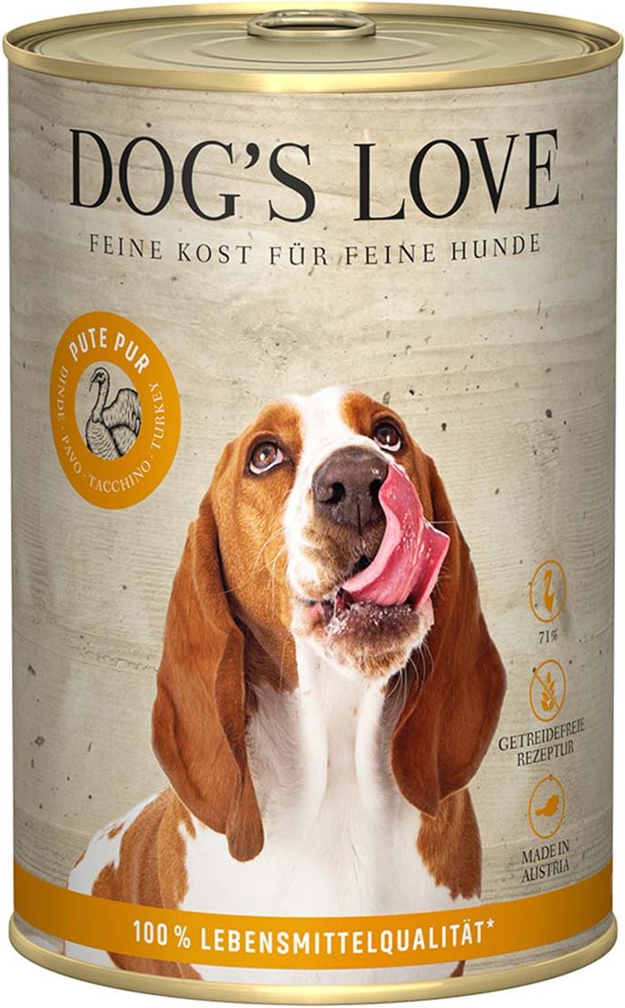 Dog's Love B.A.R.F. Pute Pur 400g