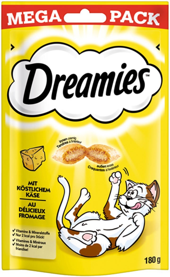 Dreamies Katzensnack Mega Pack mit Käse 180g