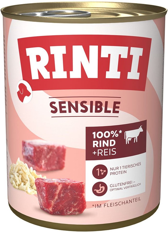 Rinti Sensible Rind & Reis 6x800g