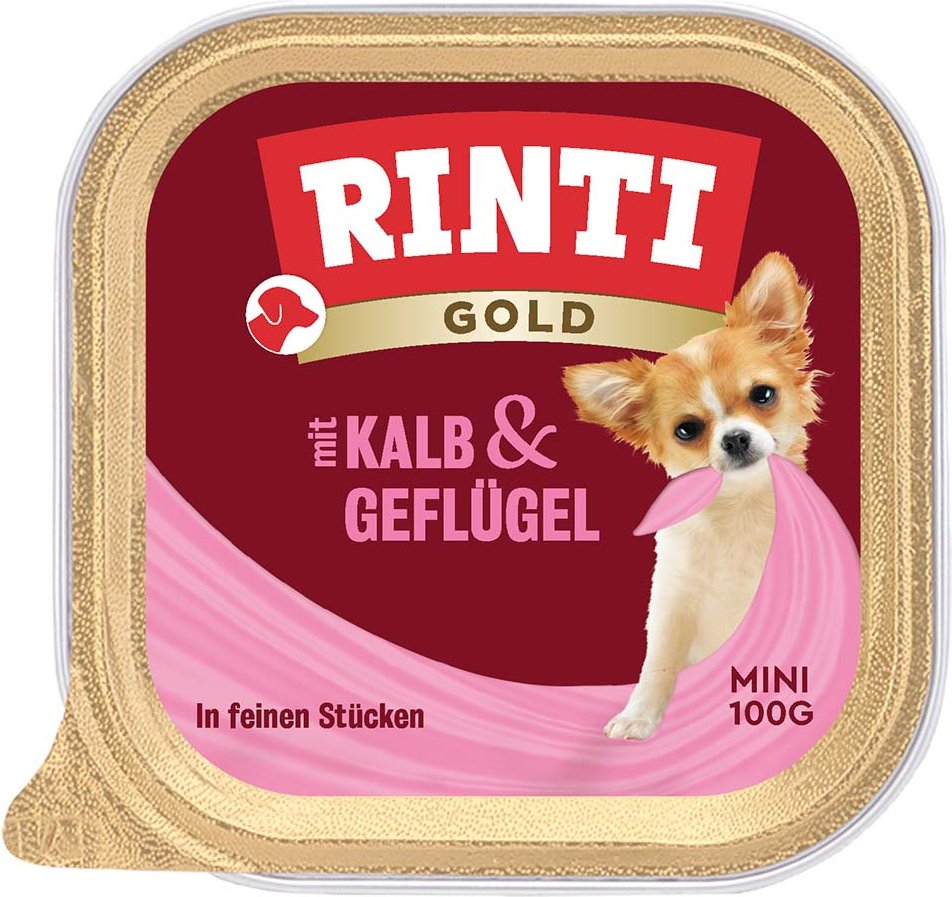 Rinti Gold Mini Kalb & Geflügel 16x100g